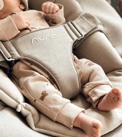 НОВИНКА! Шезлонг качалка укачивающий центр Nuna Leaf Curv Suited