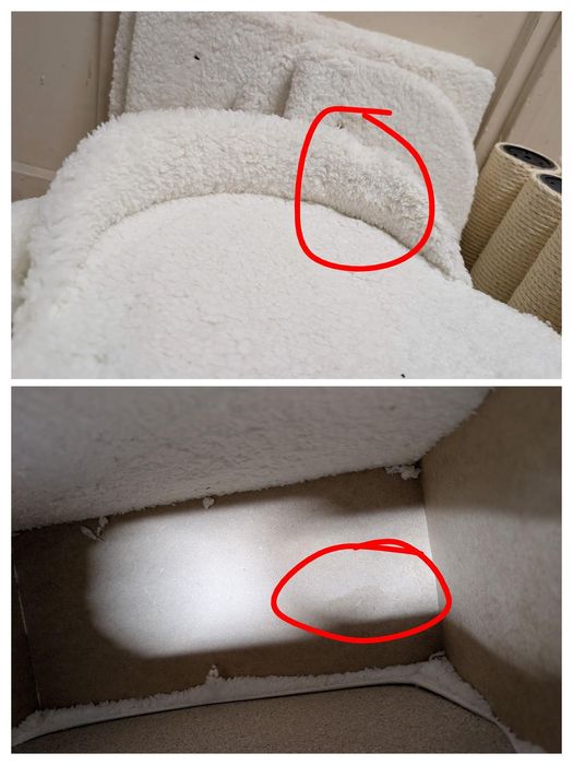 La Digue III Drapak Dla Kota Biały 69x69x163cm Uszkodzony DUŻY