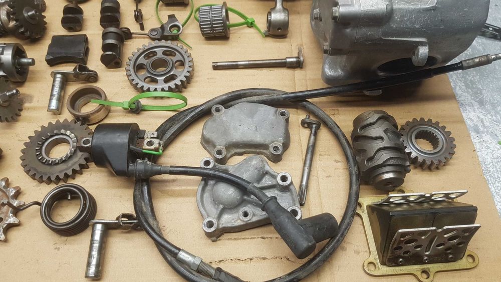 honda cr 250 skrzynia pokrywa wal modul magneto cewka zebatka