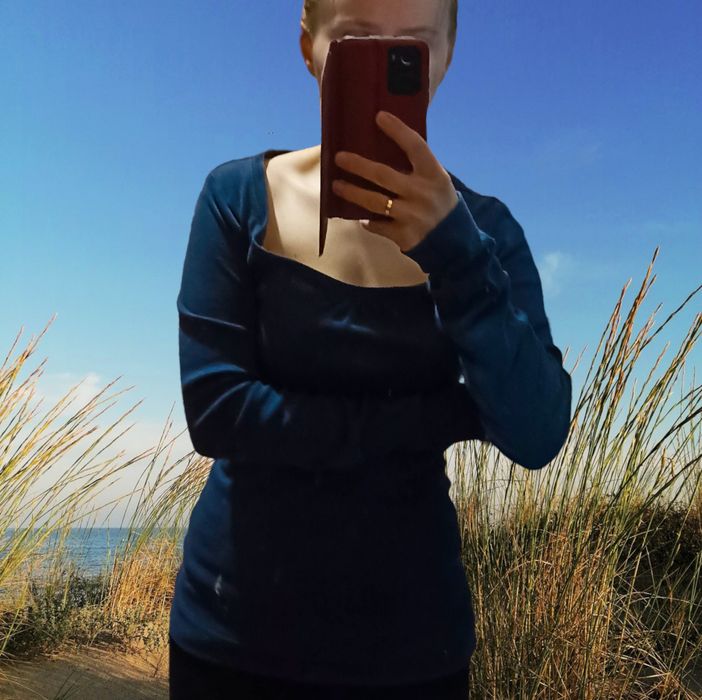 Кофтинка, темно синя, трикотажна