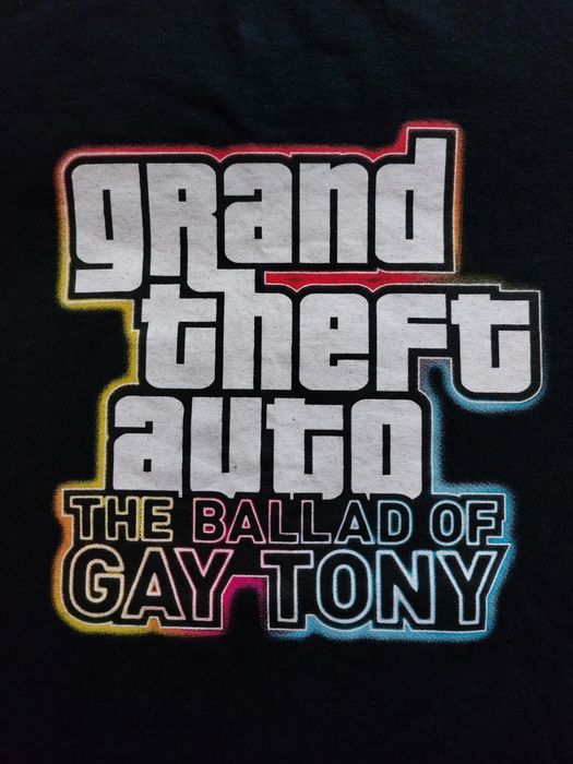 T-shirt Grand Theft Auto 4 The Ballad of Gay Tony Rockstar Games roz M