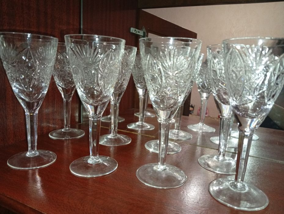 Фужери хрустальні кришталеві весільні