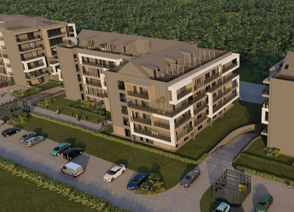 Mieszkanie 56,13 m2 oś. Błękitne blok B M48 stan deweloperski