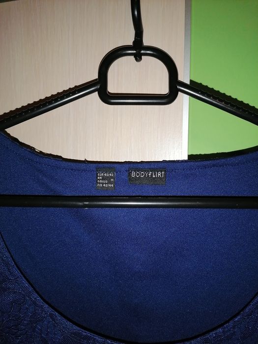 Granatowa, krótka sukienka 38/40