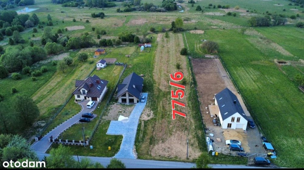Działka z WZ na dom z oddzielnym garażem 26 arów