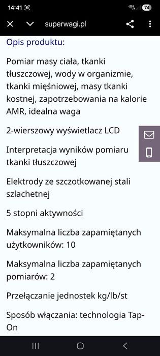 Waga niemiecka diagnostyczna