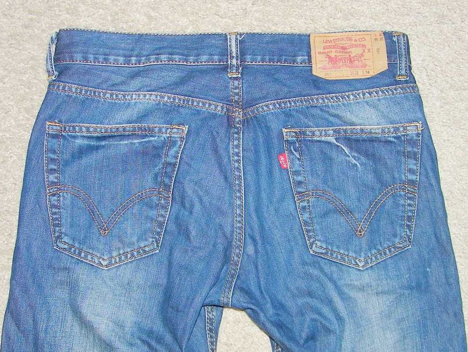 LEVI STRAUSS 501 - Kultowe Jeansy - MADE IN USA -rozm 32/34 -JAK NÓWKI