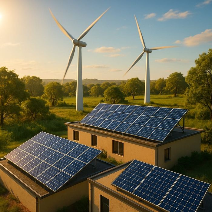 Painéis solares e inversores