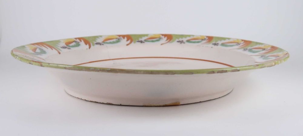Prato Grande Séc. XIX - Faiança da Bandeira / Fervença - 34.5 cm