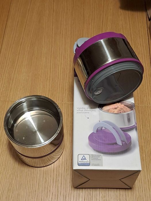 Termos obiadowy SMUKEE, 3 pojemniki, utrzymuje temp ~5h, 780ml