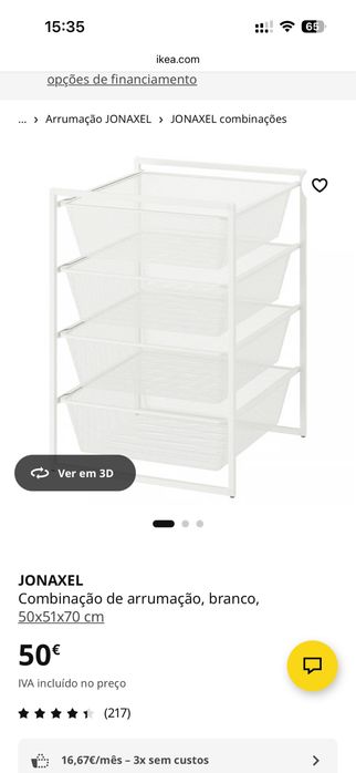 Cesto de arrumação ikea