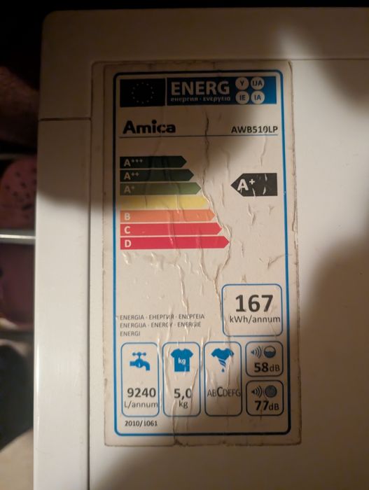 Sprzedam Pralkę Amica AWB510LP 5KG