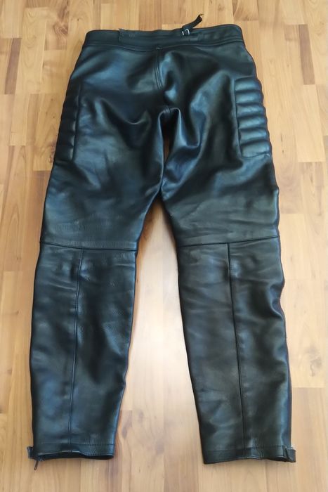 Мотоштани Skintan, шкіряні, з захистом
