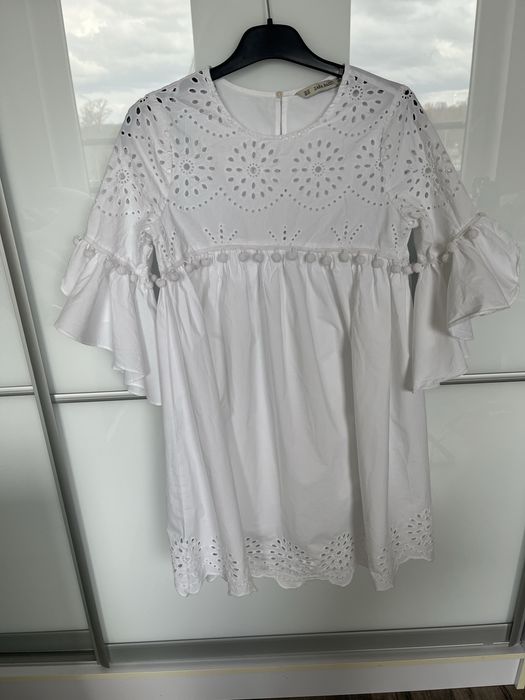 Sukienka boho rustykalna koronka Zara rozm XS