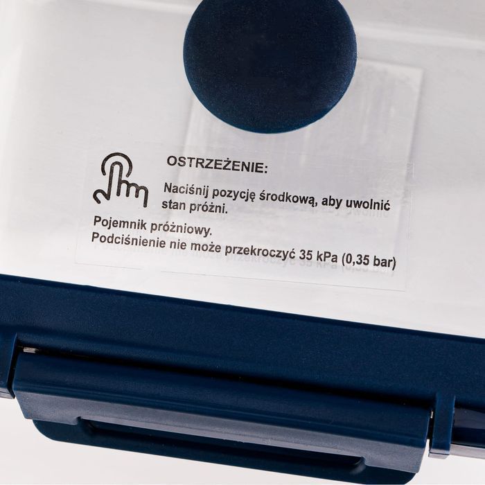 4x próżniowe prostokątne szklane pojemniki + pompka próżniowa