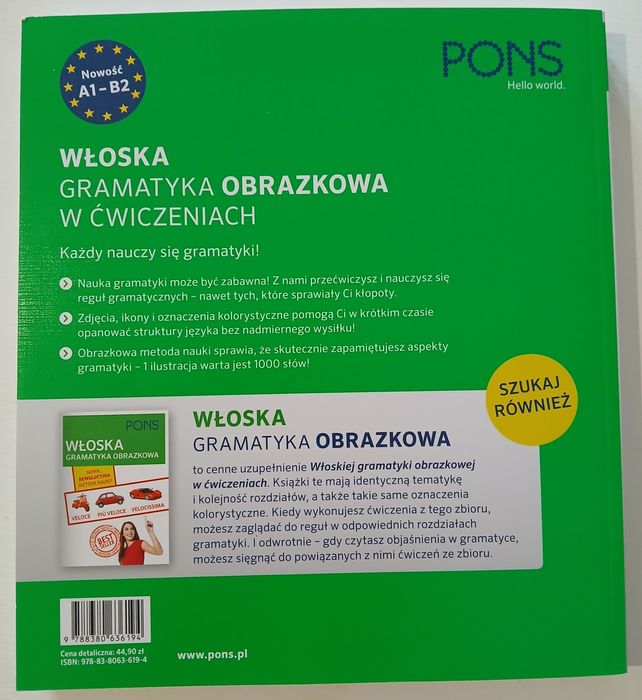 Włoska gramatyka obrazkowa w ćwiczeniach