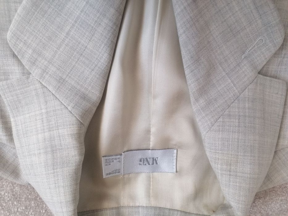 Casaco/blazer cinza claro, Mango, t36