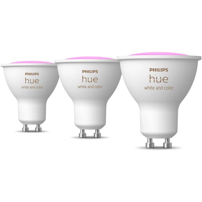 NOWE Żarówki LED Philips Hue White and Colour Ambiance GU10 400lm 3szt