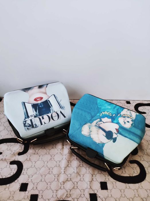 PROMOCJA!! Piękna torba damska kuferek VOGUE!! Biały. PREMIUM. Nowe.