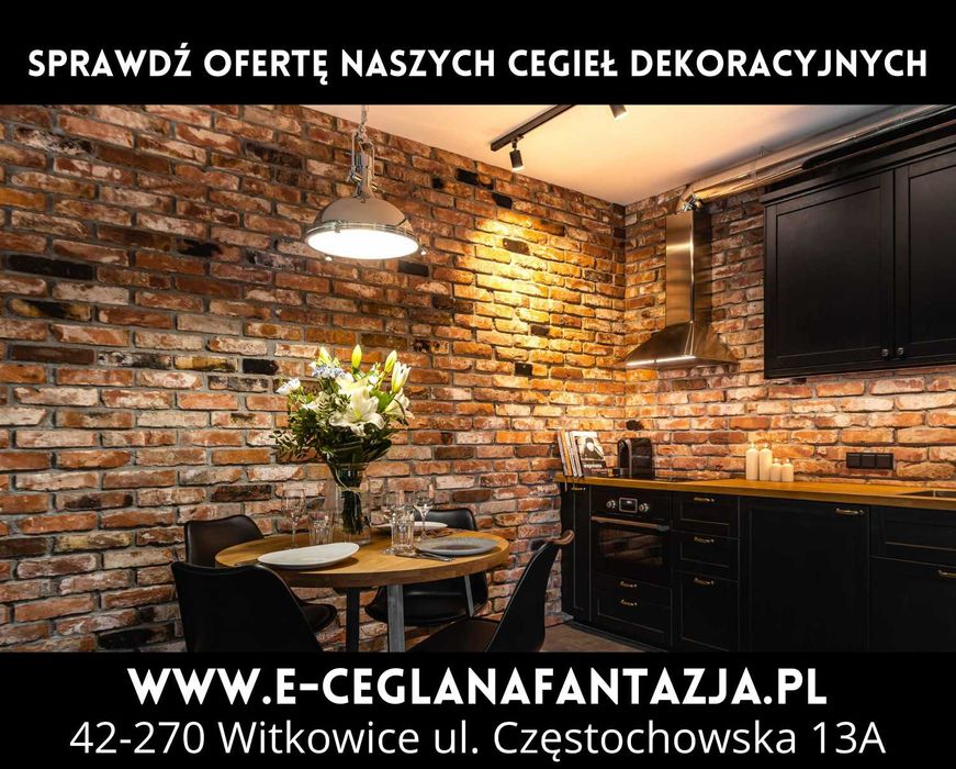 Cegła na Ścianę i Elewacje, Płytki Ceglane Dekoracyjne, Płytki z Cegły