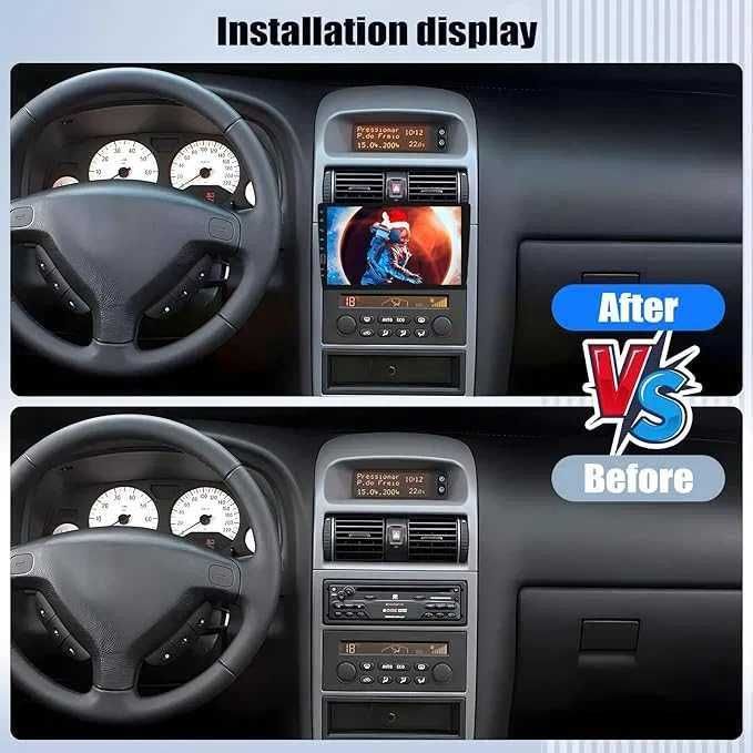 CAMECHO Radio samochodowe 1 DIN z Carplay Wireless Android ekran 9