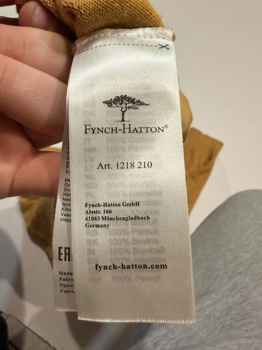 Fynch-Hatton sweter z okrągłym dekoltem roz,XL/L/54,50,52 bawełniany,przejściowy