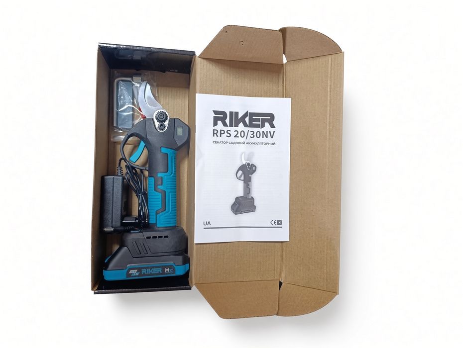 Секатор акумуляторний RIKER RPS 20/30NV MX серії (1 акб.2А+зарядка)