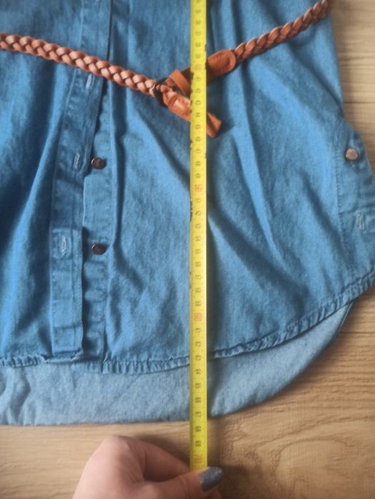 Jeansowa tunika dla dziewczynki r. 140