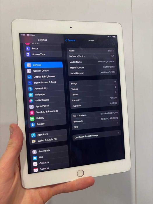 iPad Pro 128gb, 100% акамулятор ІДЕАЛ