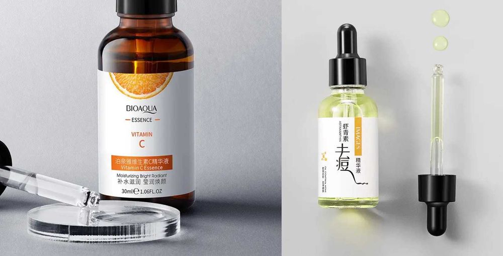 Вибілюючі сироватки  з вітаміном C  та  з астаксантином Освітлюючі Від пігментації