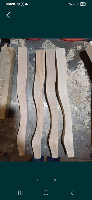 Ножки мебельные кабриоль из дерева