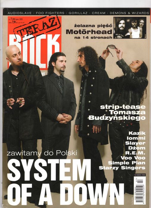 Teraz Rock 7(29) 2005 System Of A Down, wkładka Motorhead