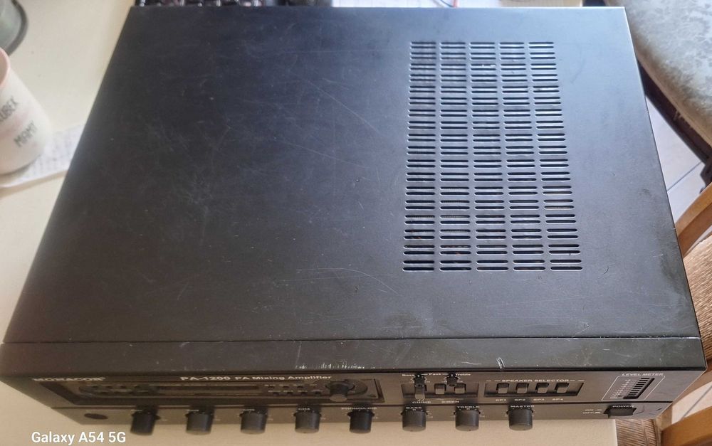 Wzmacniacz Monacor PA-1200 + PA-1130RCD