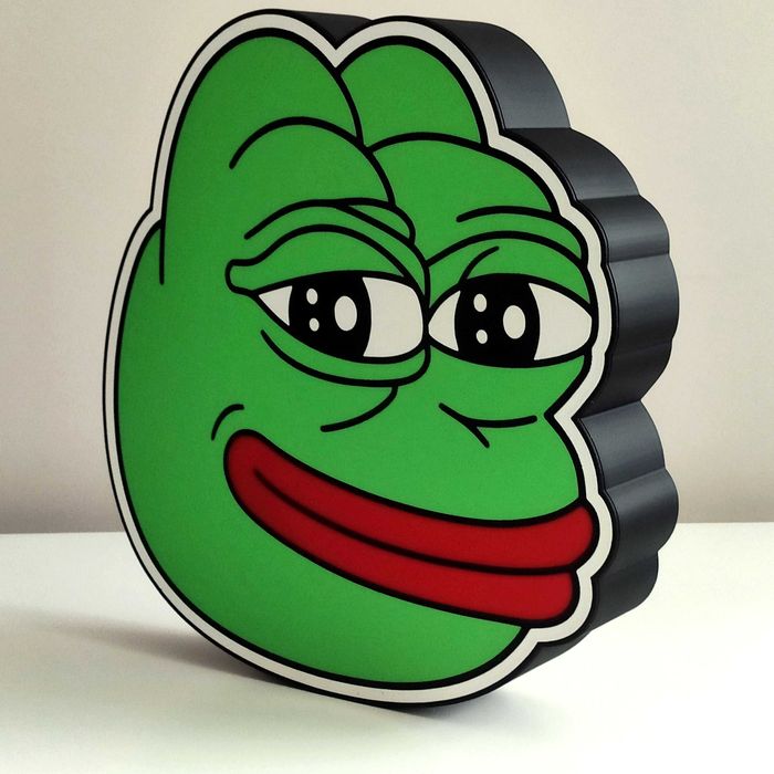 Żaba Pepe frog meme smutna żaba z memów lampka logo LED Sad Pepe prezent przegryw mem
