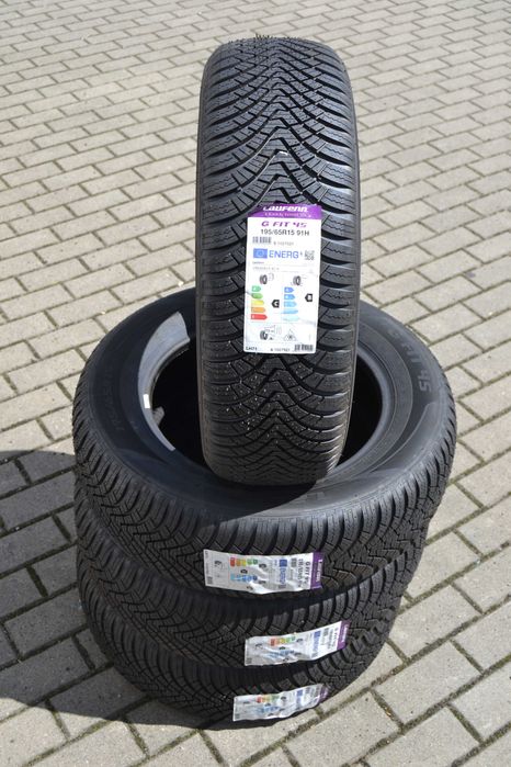 4x nowe wielosezonowe 195/65r15 Laufenn Gfit 4s komplet 195/65-15 cało
