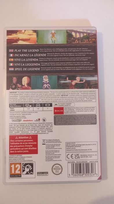 Jogos Nintendo Switch Avatar The Last Airbender