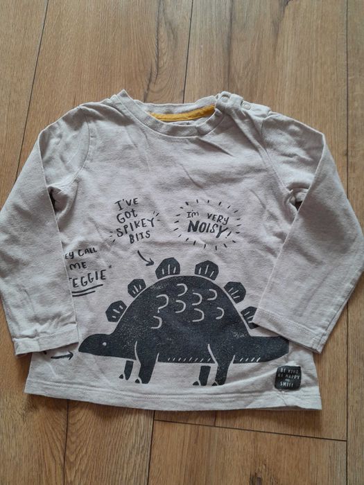 Zestaw pięciu  bluzek z długim rękawem rozmiar 86/92 cm