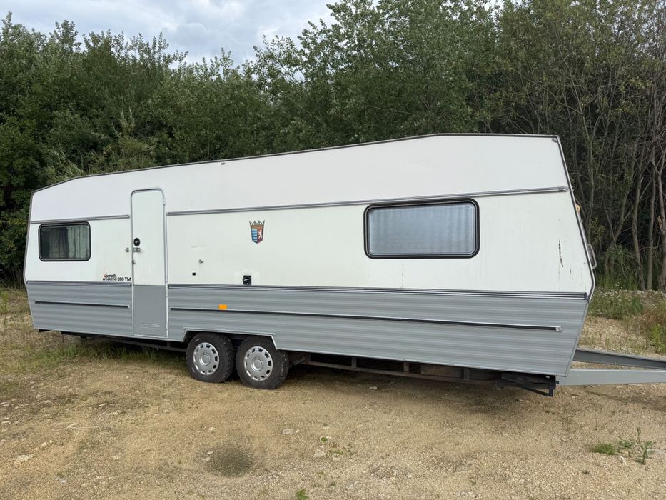 przyczepa kempingowa tabert 690 , czysta , sucha , zamiana