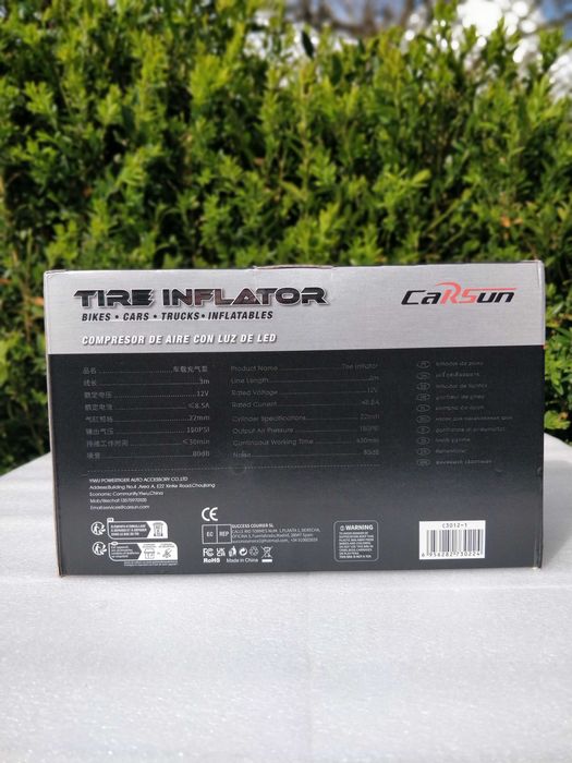 Compressor Ar Portátil 12V – 150PSI Ecrã Digital, Desligamento Autom.