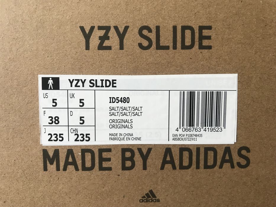 Yeezy Slide Salt 38