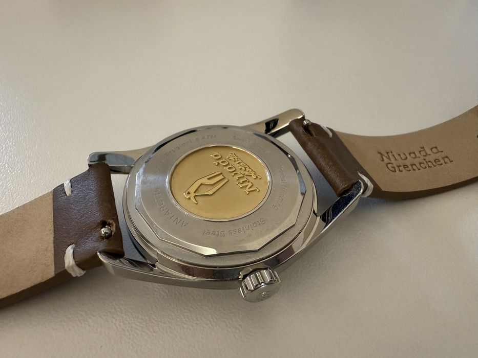 Nivada Grenchen Antarctic 35mm Eggshell Beige Luminova