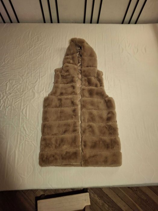 Super Okazja! Kamizelka Ze Sztucznego Futra damska rozmiar L