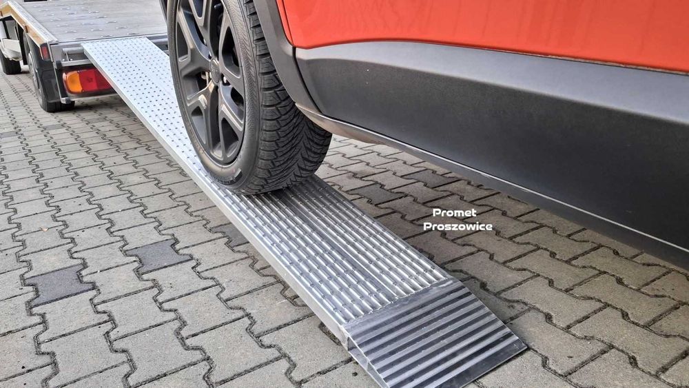 2 Najazdy Aluminiowe 250 x 32cm Panelowe do 2,5T. Podjazdy - Laweta