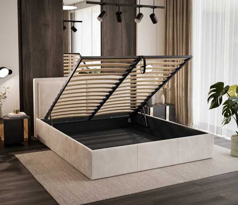 Dostępne od ręki! Łóżko tapicerowane 120/140/160/180x200 z pojemnikiem