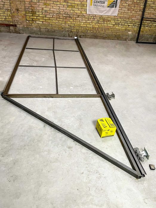 Ворота відкатні, каркас, рама для воріт T1000, гарантія на откатные