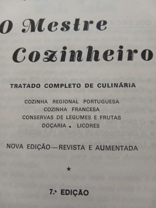 Livro de cozinha muito antigo O medyre cozinheiro.
