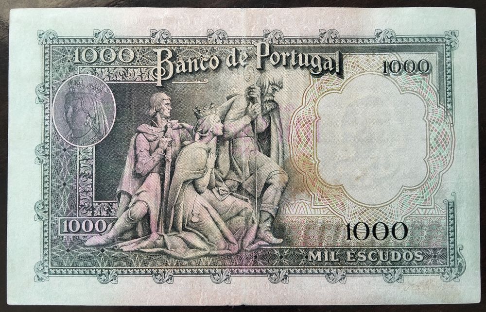 Nota 1000$ 1956 Filipa Lencastre Estado Quase Bela