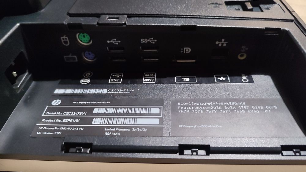 Komputer AIO HP Compaq pro 6300 Win11 pro 256 SSD 8 GB