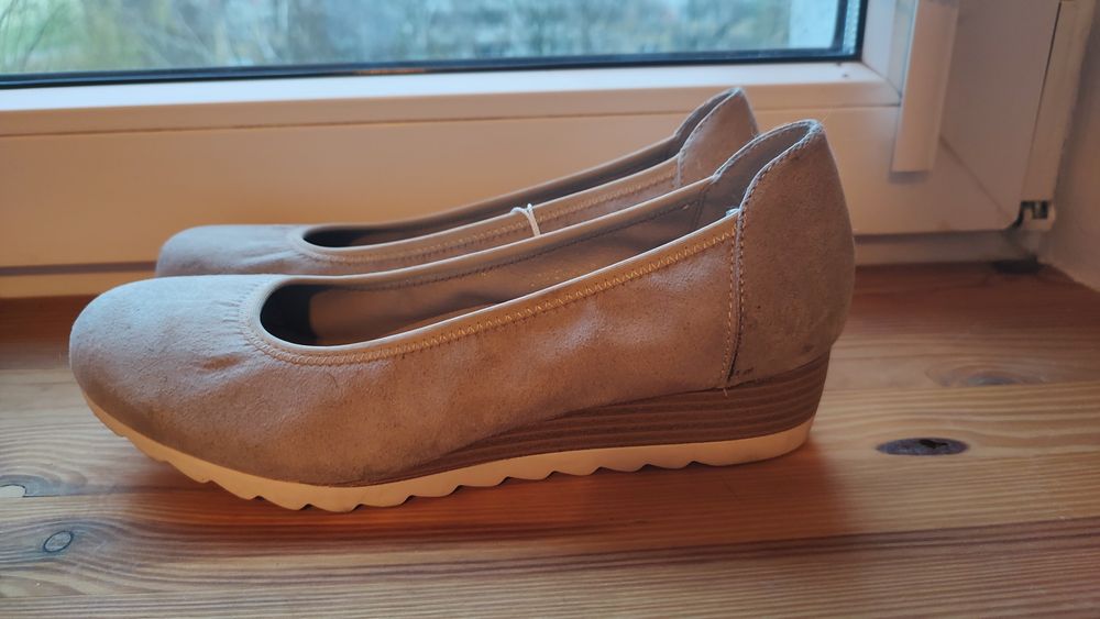 Buty szare czółenka rozm. 38