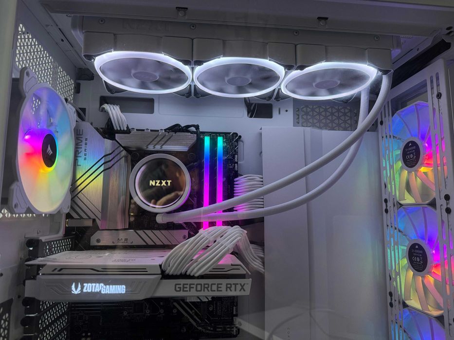 PC Gaming / Workstation – Setup Branco Premium – i9 + DDR5 + AIO 360mm